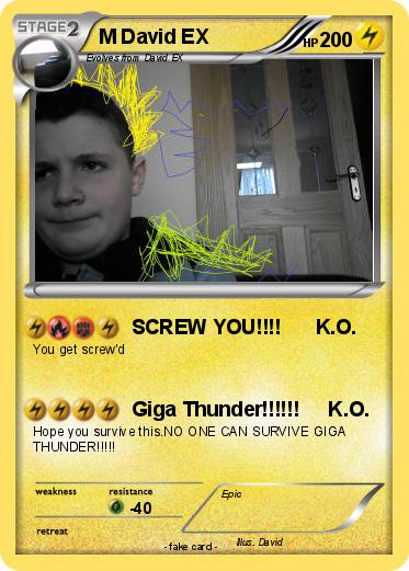 Pokemon M David EX