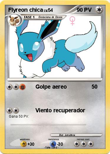Pokemon Flyreon chica