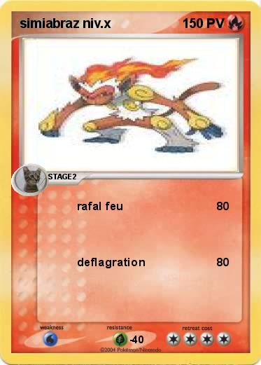 Pokemon simiabraz niv.x