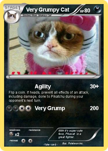 Pokemon Very Grumpy Cat