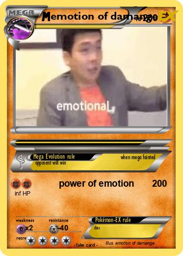 Pokemon emotion of damange
