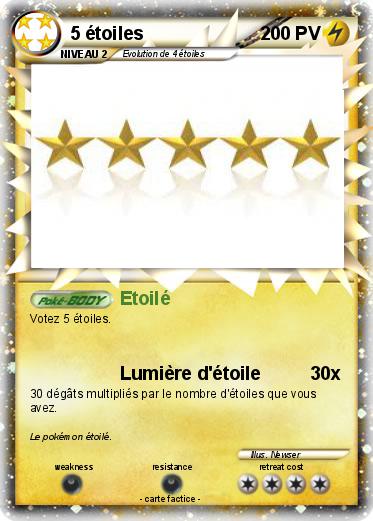 Pokemon 5 étoiles