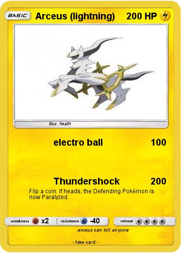 Pokemon Arceus (lightning)