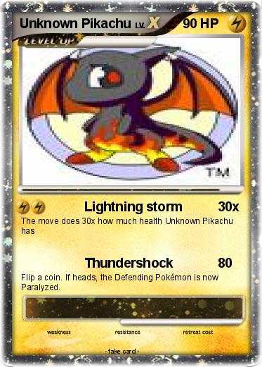 Pokemon Unknown Pikachu