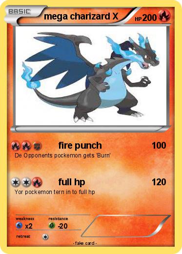 Pokemon mega charizard X
