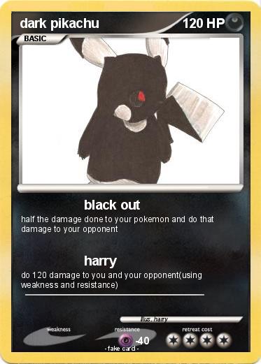 Pokemon dark pikachu