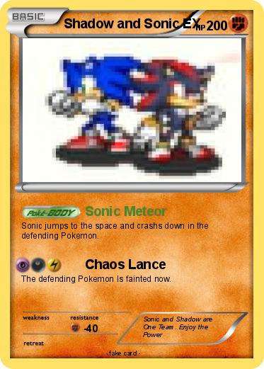 Pokemon Shadow and Sonic EX