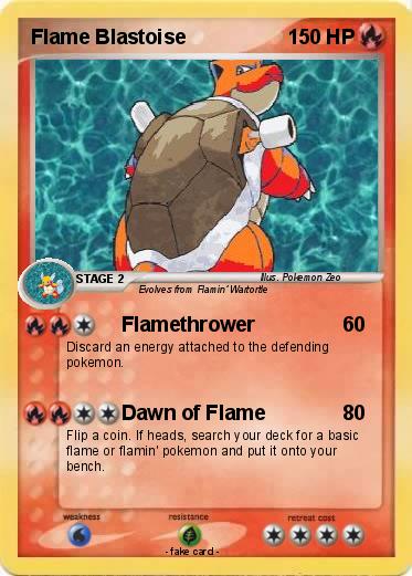 Pokemon Flame Blastoise