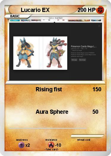Pokemon Lucario EX