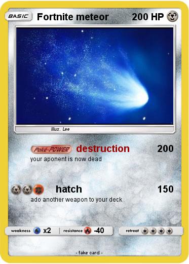 Pokemon Fortnite meteor