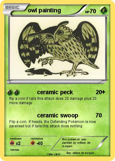 Pokemon owl painting