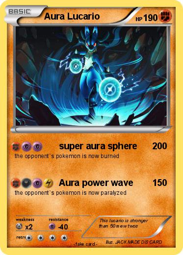Pokemon Aura Lucario