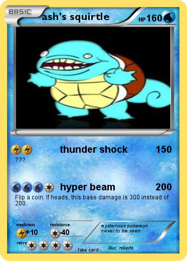 Pokemon ash's squirtle