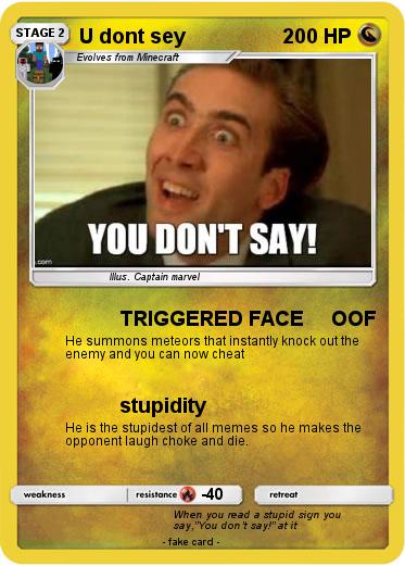 Pokemon U dont sey