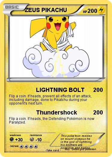 Pokemon ZEUS PIKACHU