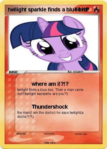 Pokemon twilight sparkle finds a blue box