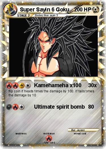 Pokemon Super Sayin 6 Goku