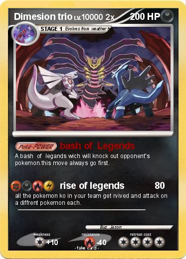Pokemon Dimesion trio
