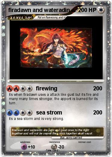 Pokemon firadawn and wateradin