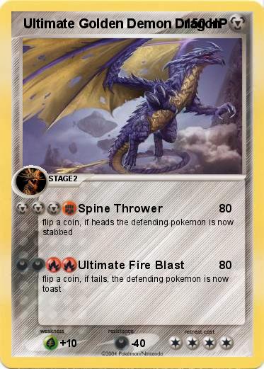 Pokemon  Ultimate Golden Demon Dragon