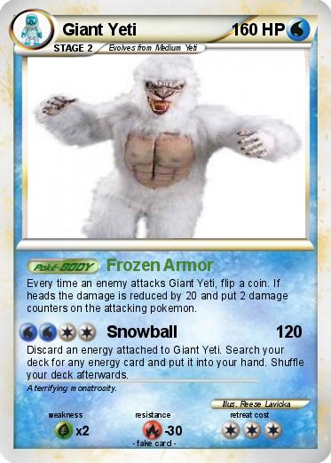 Pokemon Giant Yeti