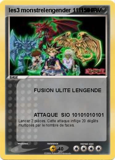 Pokemon les3 monstrelengender 1111500PV