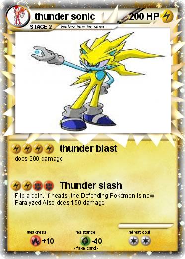 Pokemon thunder sonic
