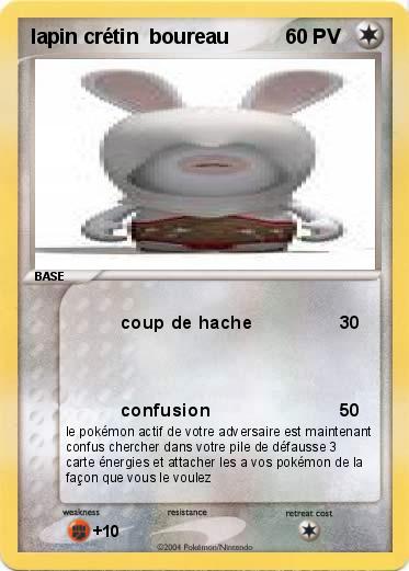 Pokemon lapin crétin  boureau