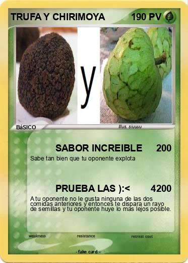 Pokemon TRUFA Y CHIRIMOYA
