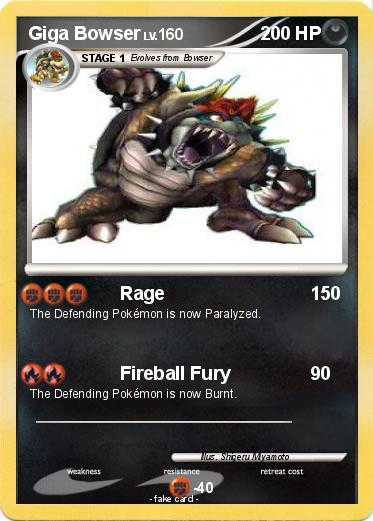 Pokemon Giga Bowser