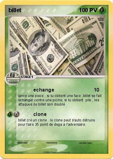 Pokemon billet