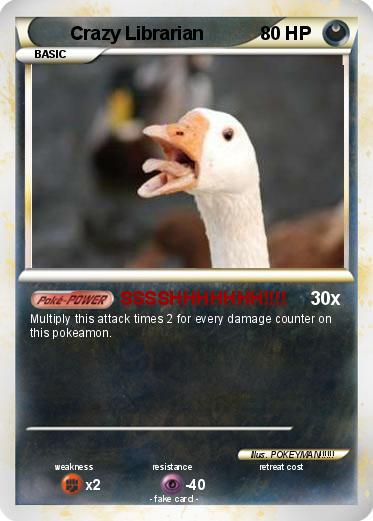 Pokemon Crazy Librarian