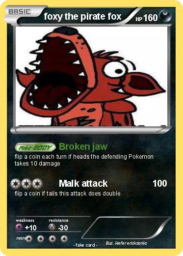 Pokemon foxy the pirate fox