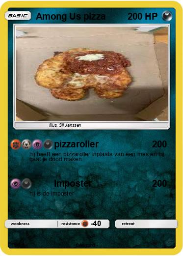 Pokemon Among Us pizza
