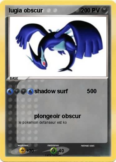 Pokemon lugia obscur