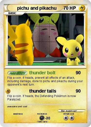 Pokemon pichu and pikachu