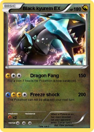 Pokemon Black kyurem EX