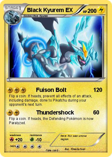 Pokemon Black Kyurem EX