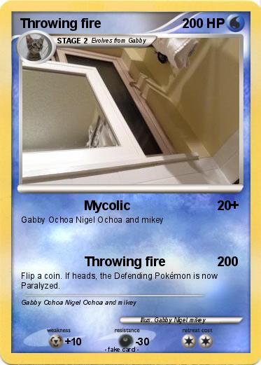 Pokemon Throwing fire