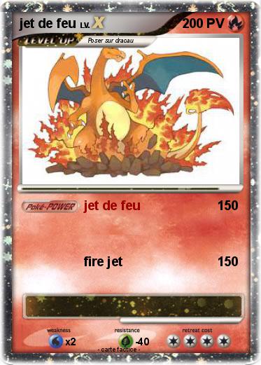 Pokemon jet de feu