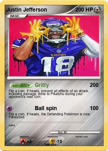 Pokemon Justin Jefferson
