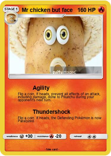 Pokemon Mr chicken but face