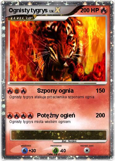 Pokemon Ognisty tygrys
