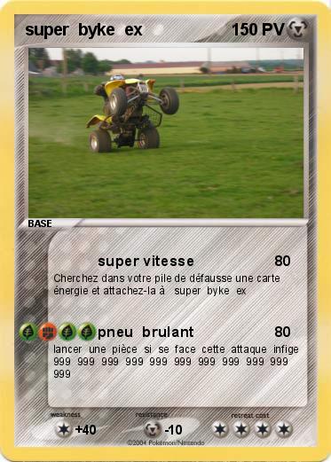 Pokemon super  byke  ex