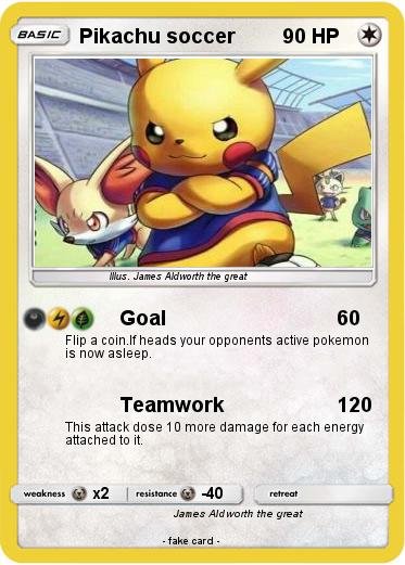 Pokemon Pikachu soccer