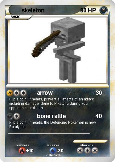 Pokemon skeleton