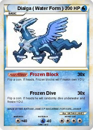 Pokemon Dialga ( Water Form )
