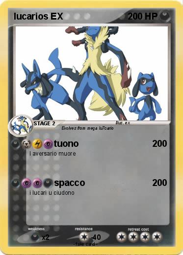 Pokemon lucarios EX
