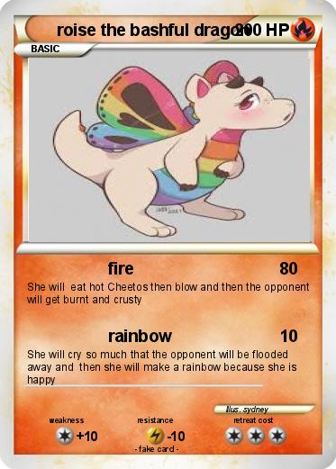 Pokemon roise the bashful dragon