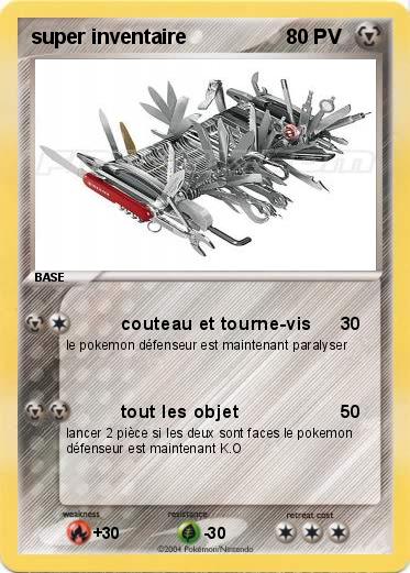 Pokemon super inventaire